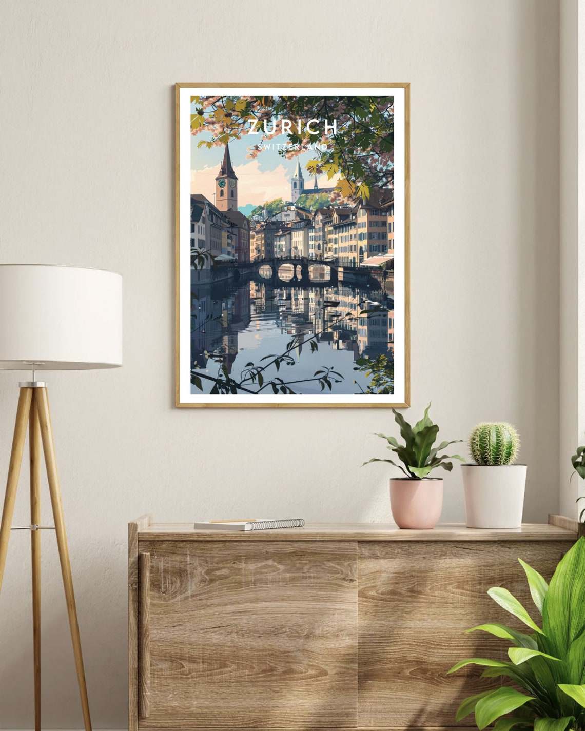 Zurich Travel Print Switzerland Zurich Poster Switzerland Poster Travel Wall Art Switzerland Print Switzerland Europe Zurich - Image 3