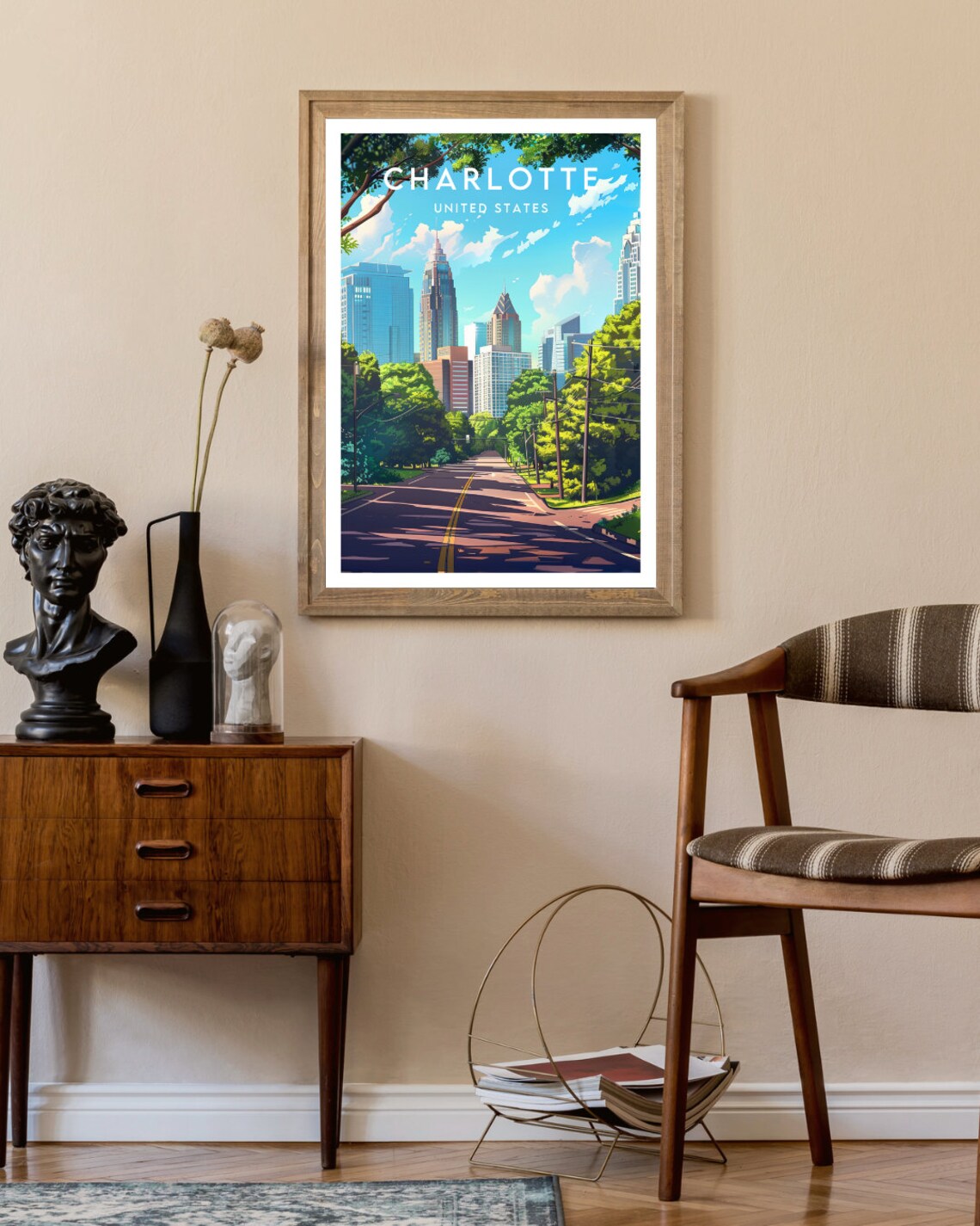 Charlotte Travel Poster, North Carolina America - Image 2