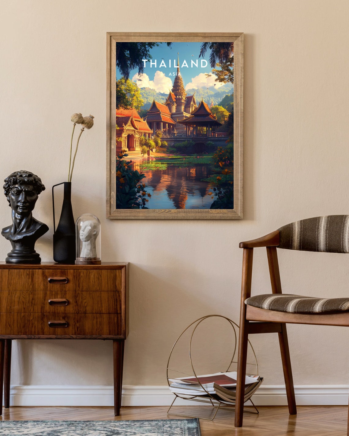 Thailand Travel Print Thailand Poster Travel Wall Art Thailand Print Travel Poster Backpacking Poster Se Asia Wall Decor Thailand - Image 2
