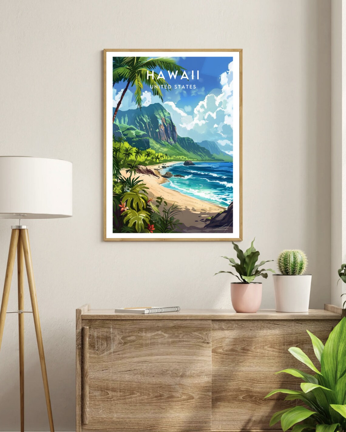 Hawaii Travel Poster, United States Wall Art Print - Image 3