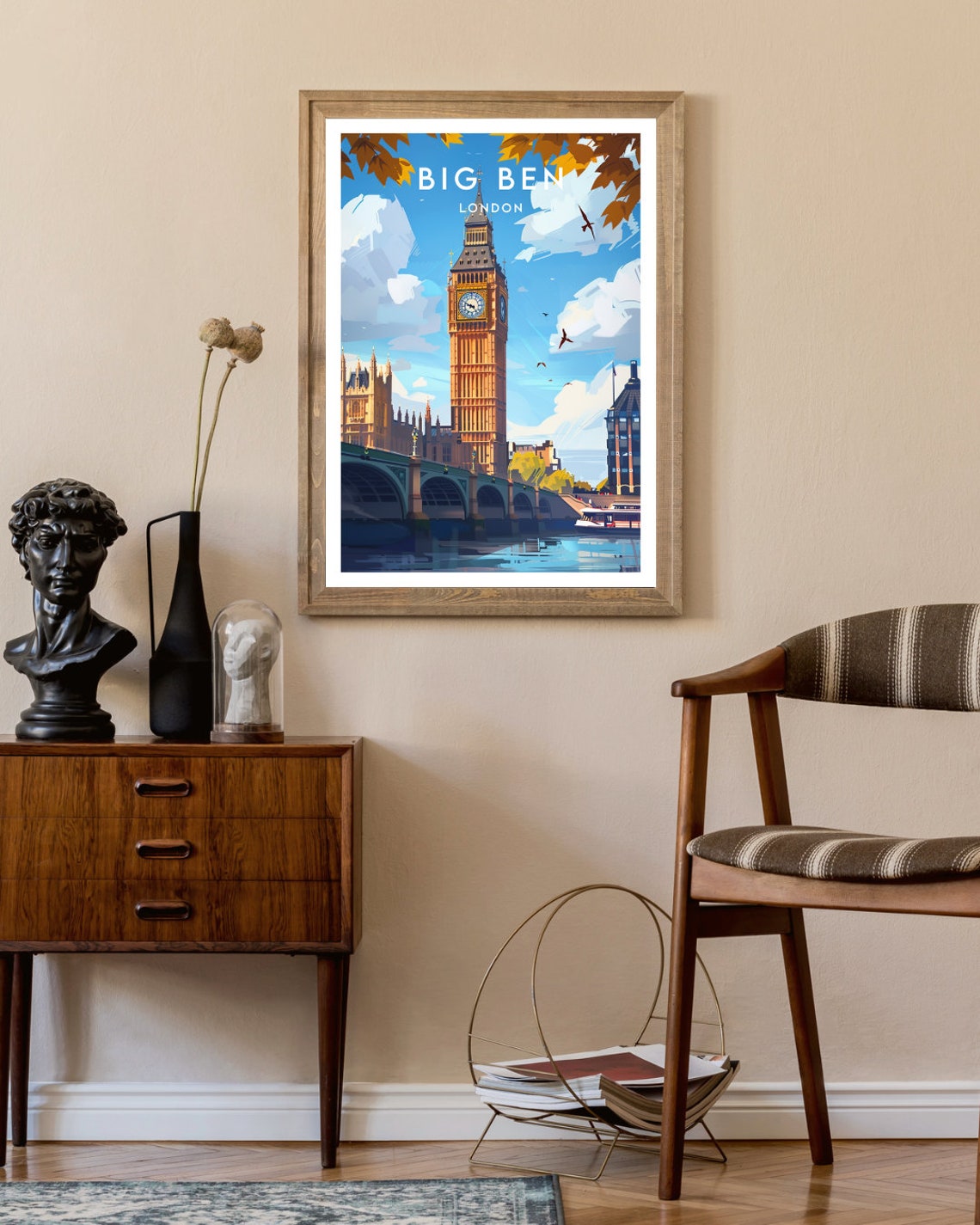 Big Ben Travel Print London Big Ben Poster London Poster Travel Wall Art London Print England Europe London Big Ben Poster Uk - Image 2
