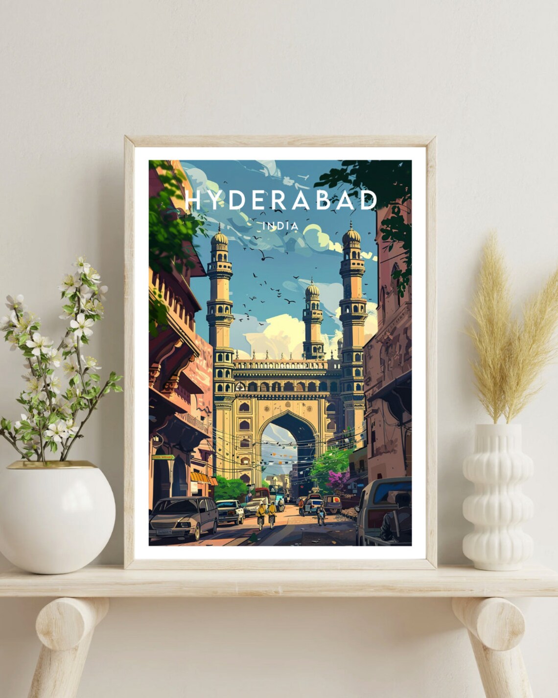 Hyderabad Travel Poster, Telangana India Travel Poster - Image 4