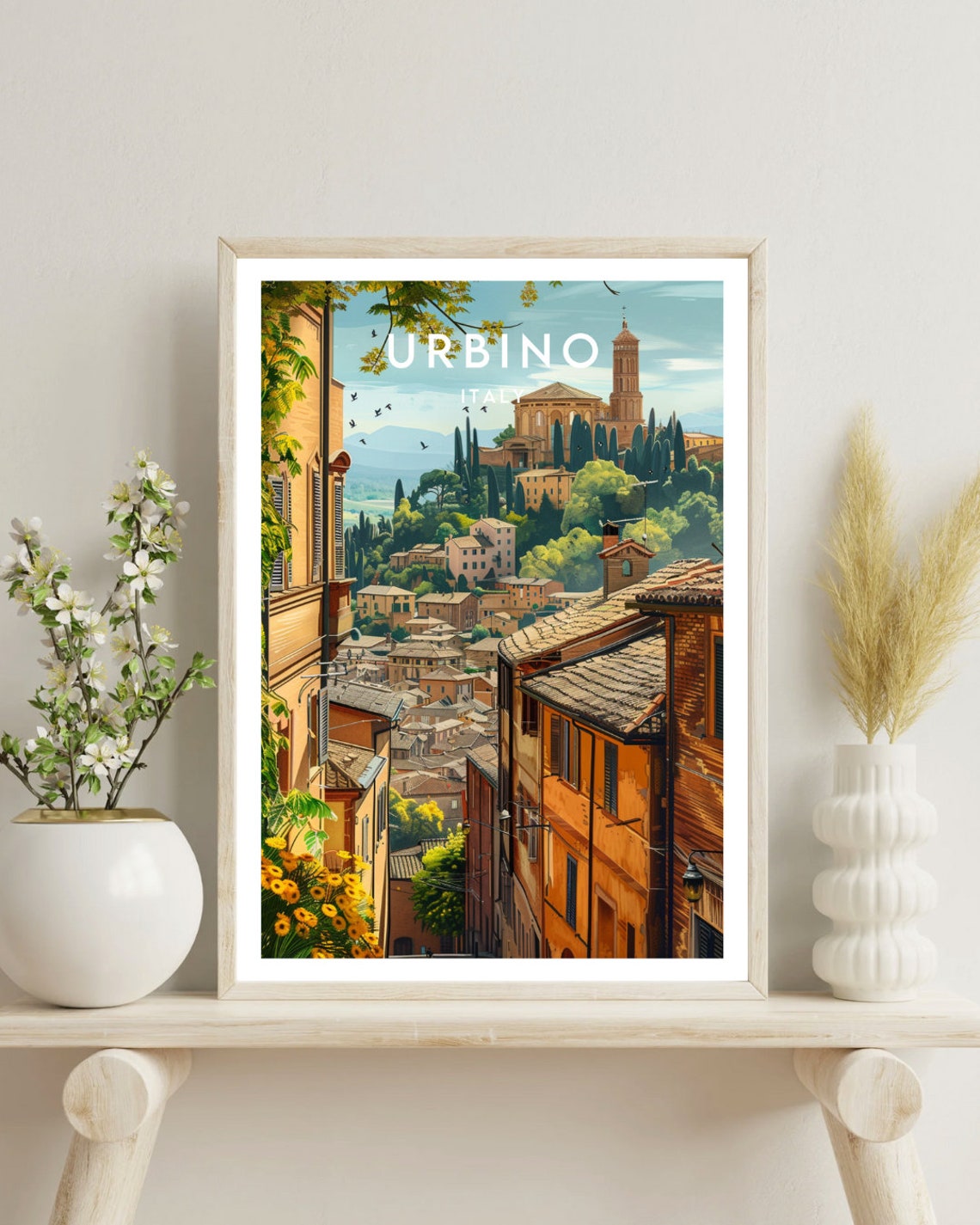 Urbino Travel Print Italy Urbino Poster Italy Poster Travel Wall Art Italy Print Poster Italy Europe Urbino Print Italian Print - Image 4