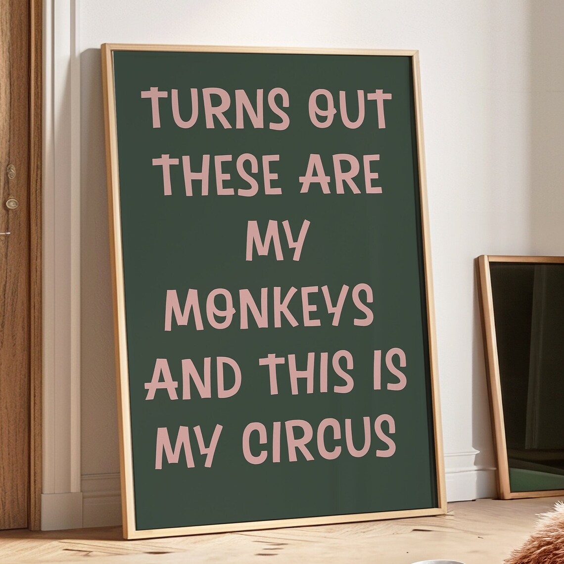 Turns Out These Are My Monkeys Wall Art Print - Image 3