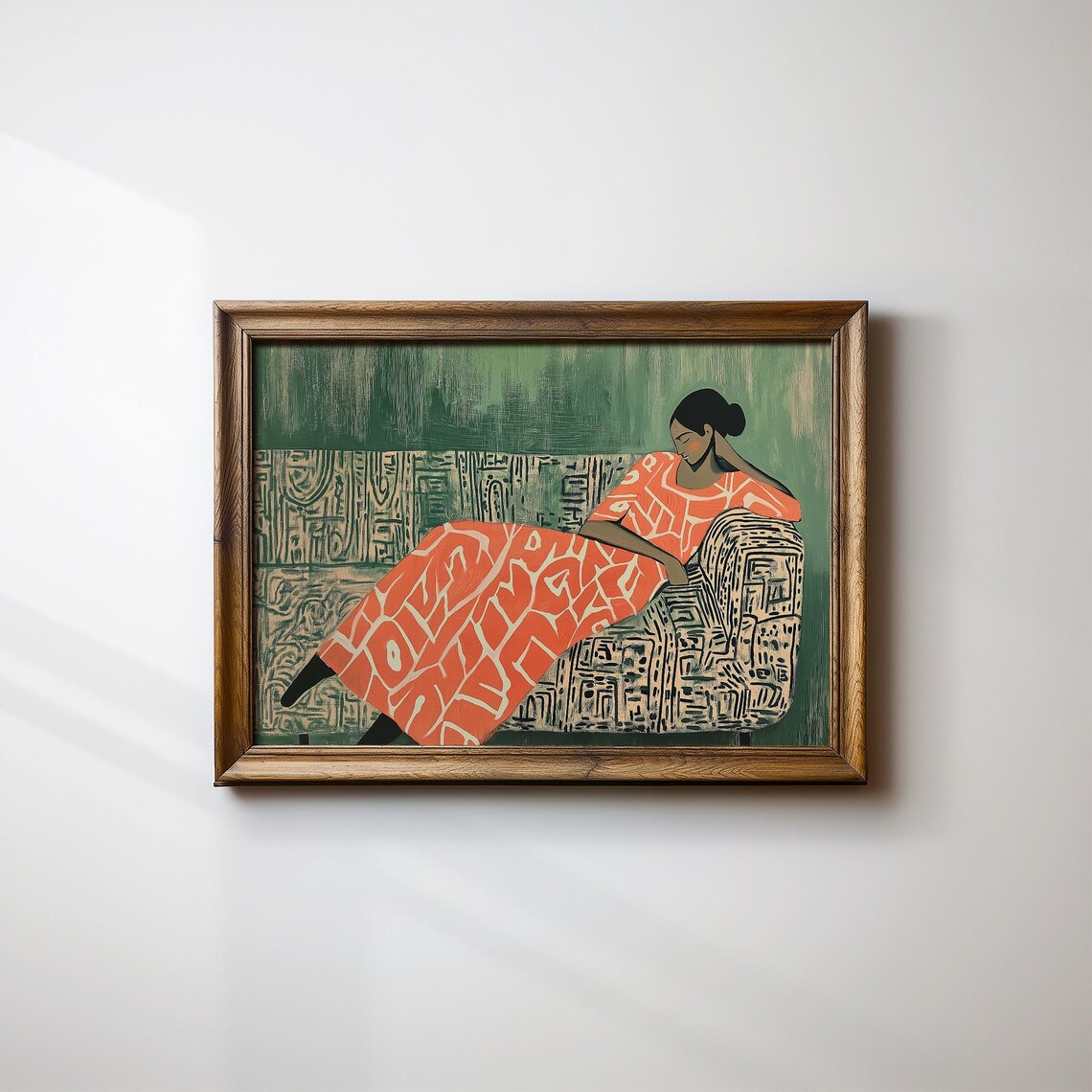 Abstract French Women, Contemporary Poster Print - Image 3