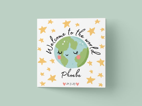 Personalized Hello Little One Nursery Art Print