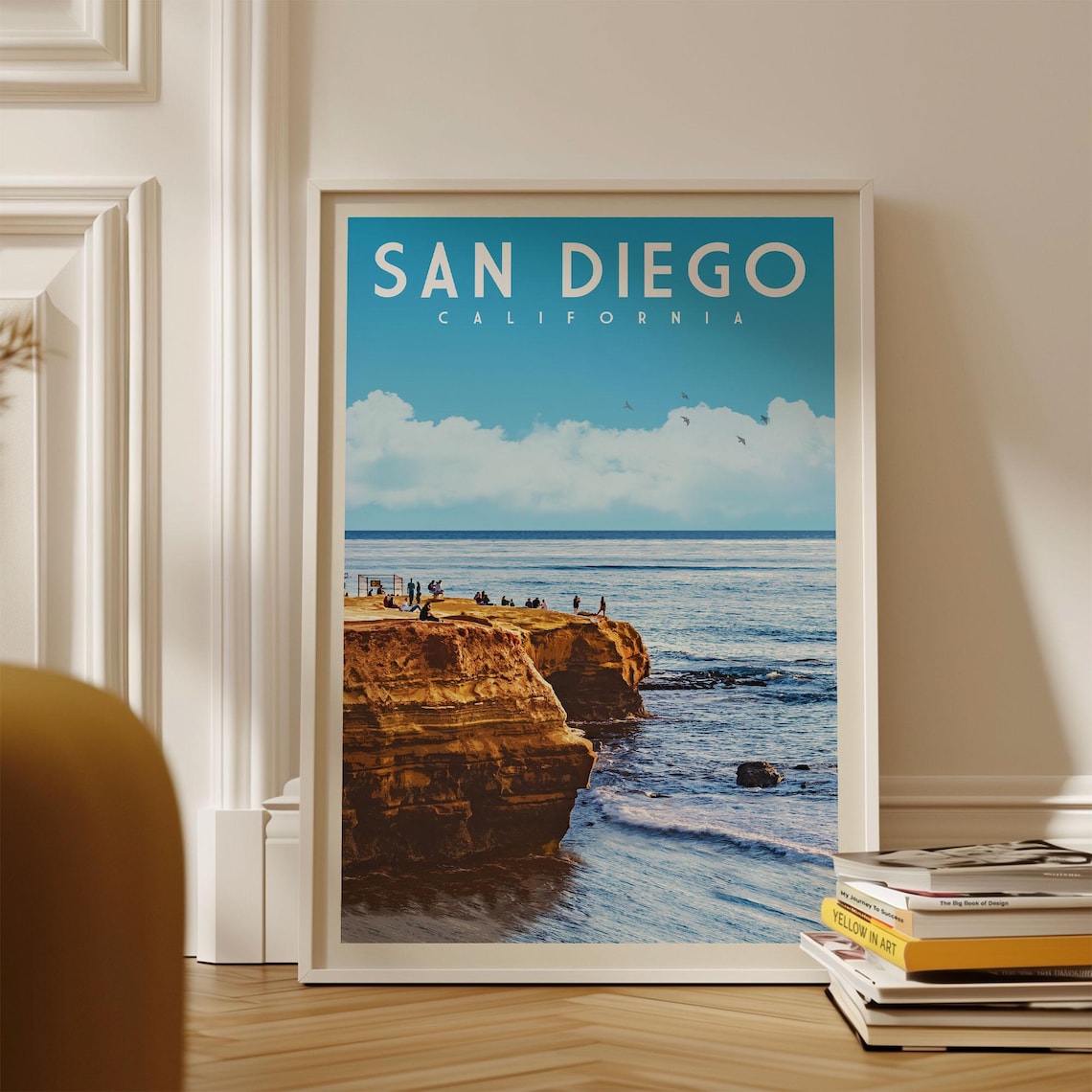 San Diego Vintage Travel Poster, Southern California
