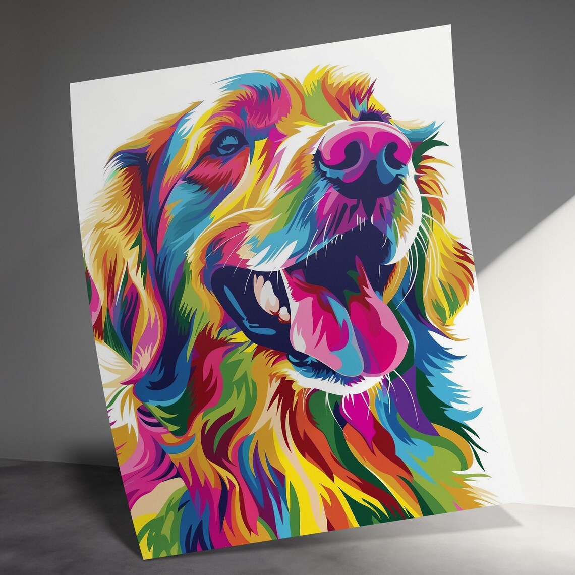 Custom Pop Art Dog Portrait Vibrant Modern Pet Portrait Poster - Image 3