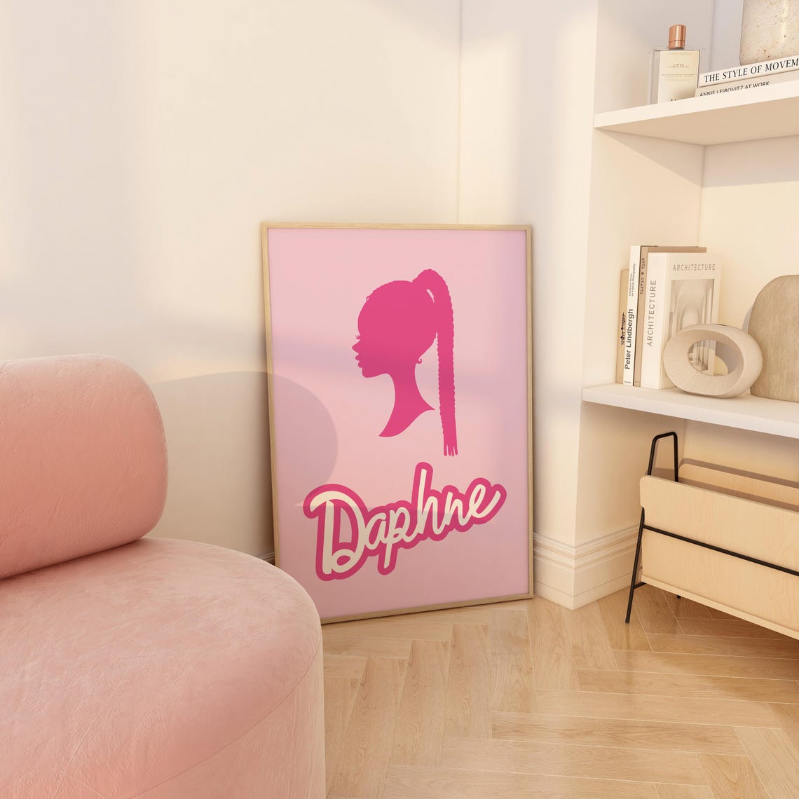 Personalised Afro Barb Name Wall Art For Girls Room Afro Barb Poster Custom Black Afro Barb Birthday Prints - Image 5