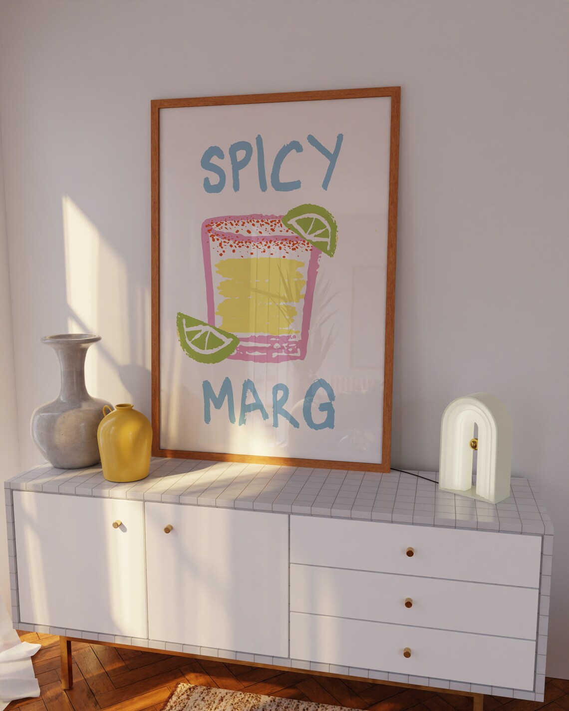 Spicy Marg Kitchen Cocktail Poster, Margarita Print - Image 5