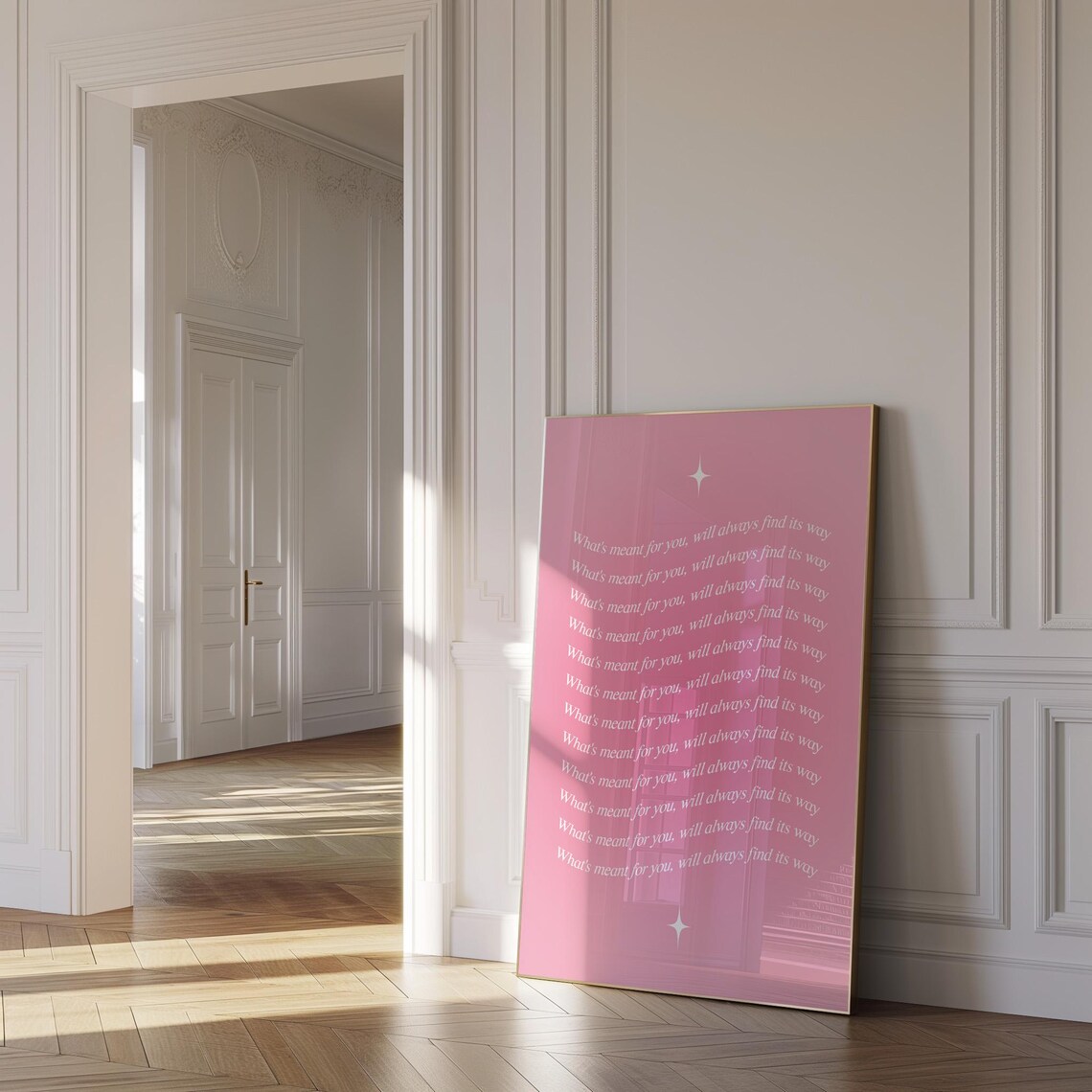 What's Meant For You Will Always Find Its Way Pink Aura Poster - Image 2