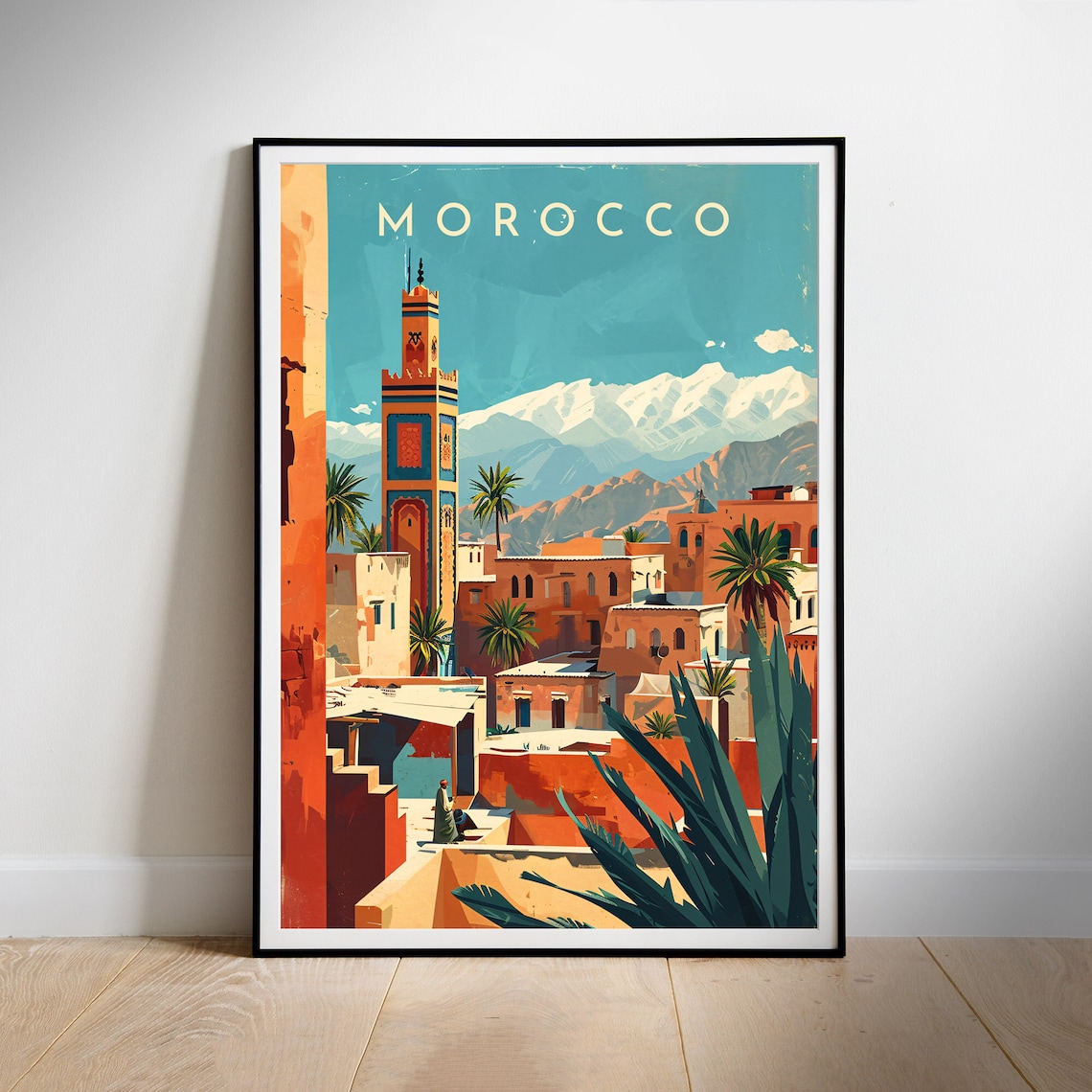Morocco Travel Poster, World & Cultural Art - Image 2