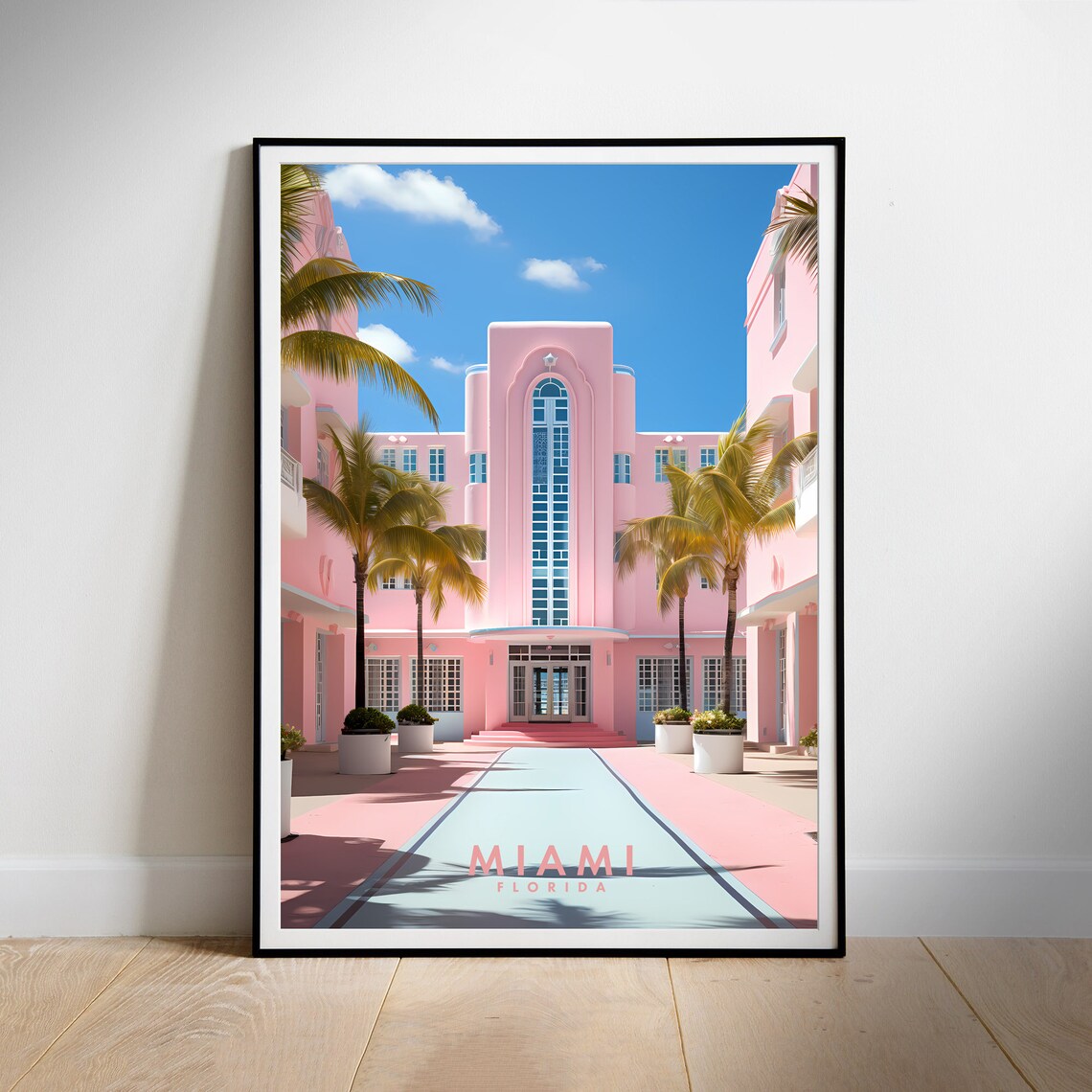 Miami Instant Hanging Decor Travel Poster - Image 2