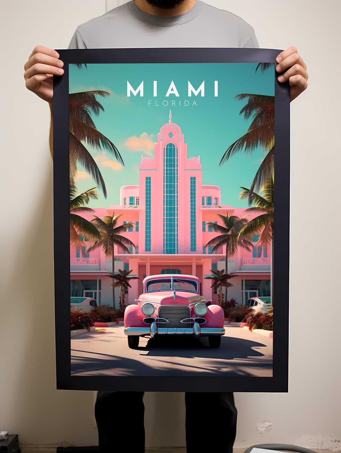 Miami Travel Poster, Florida Wall Art Print - Image 2