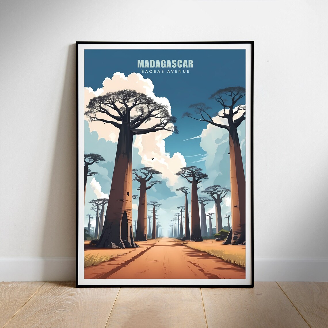 Madagascar Travel Poster, Place Wall Art Print
