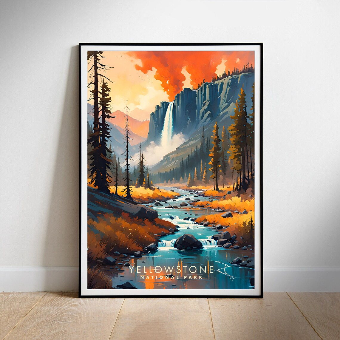 Yellowstone Travel Poster, National Park Print - Image 2