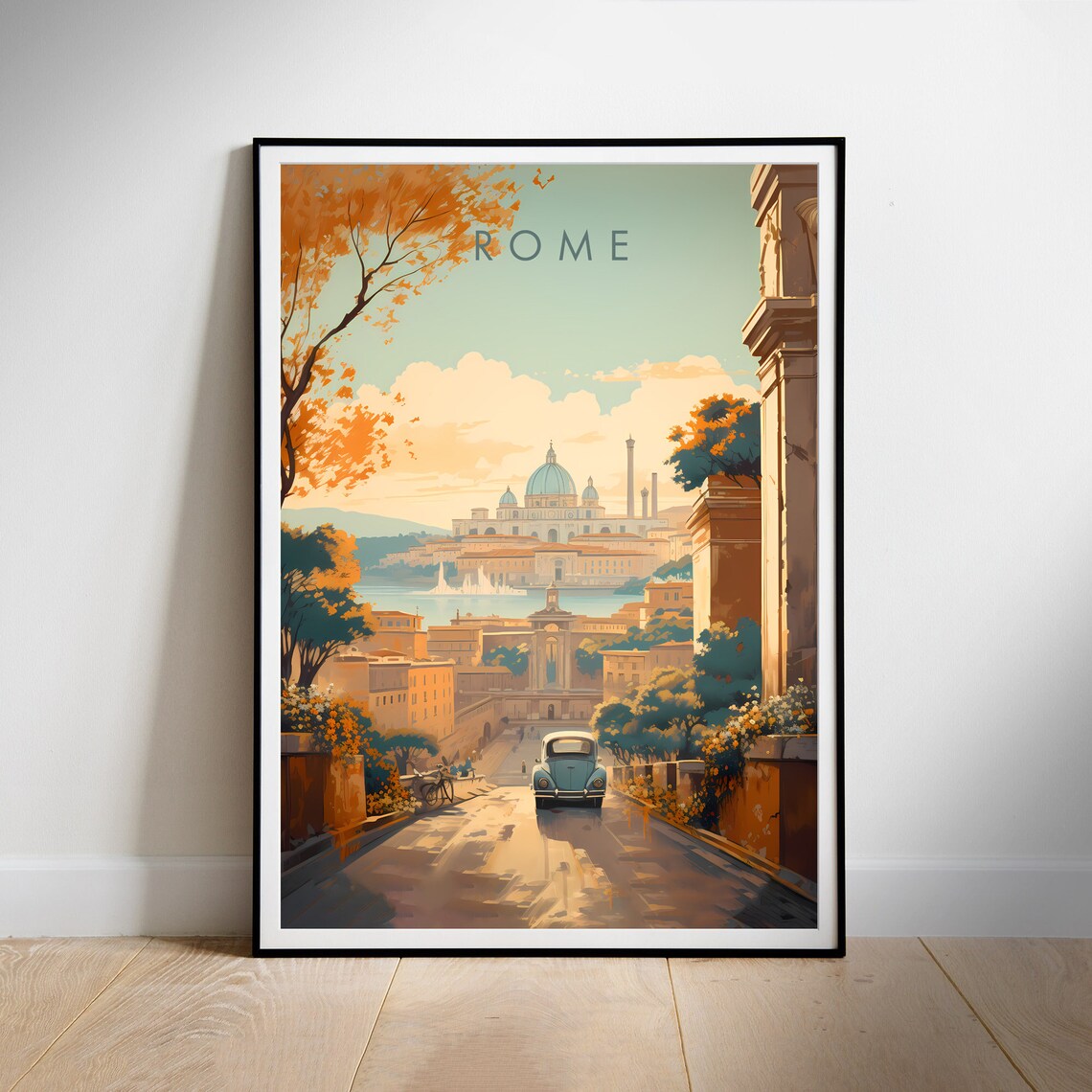 Rome Travel Poster, Italy Instant Hanging Decor - Image 2