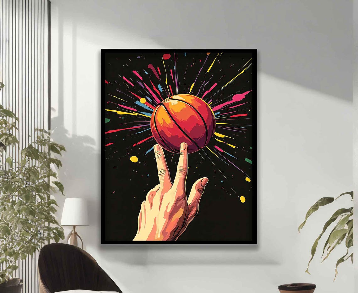 Funny Basketball Basketball Poster Basketball Prints Basketball Gifts Basketball Poster Basketball Fan Gift - Image 3