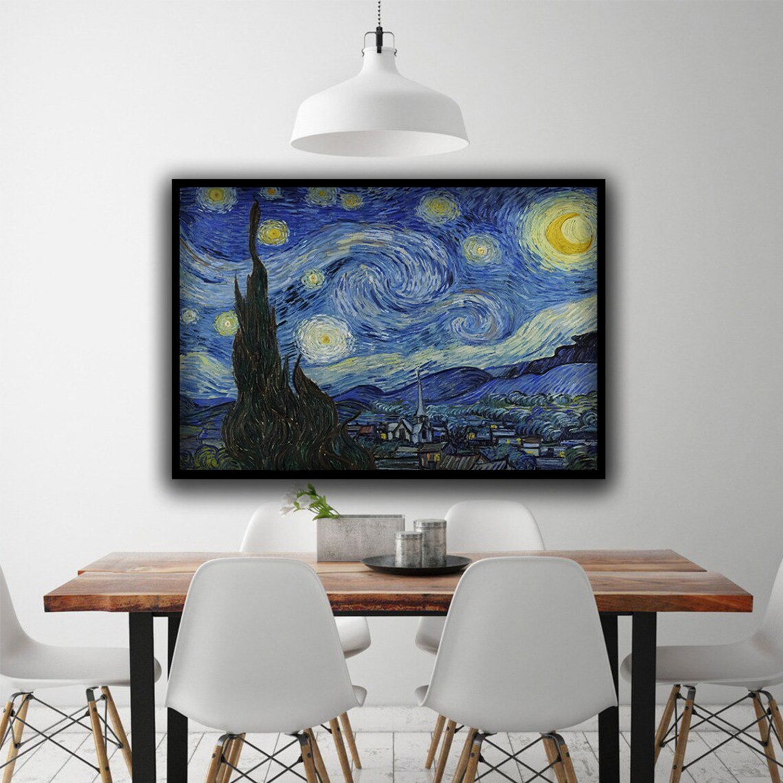 Van Gogh's Starry Night Art Print, Night Sky Reproduction - Image 4