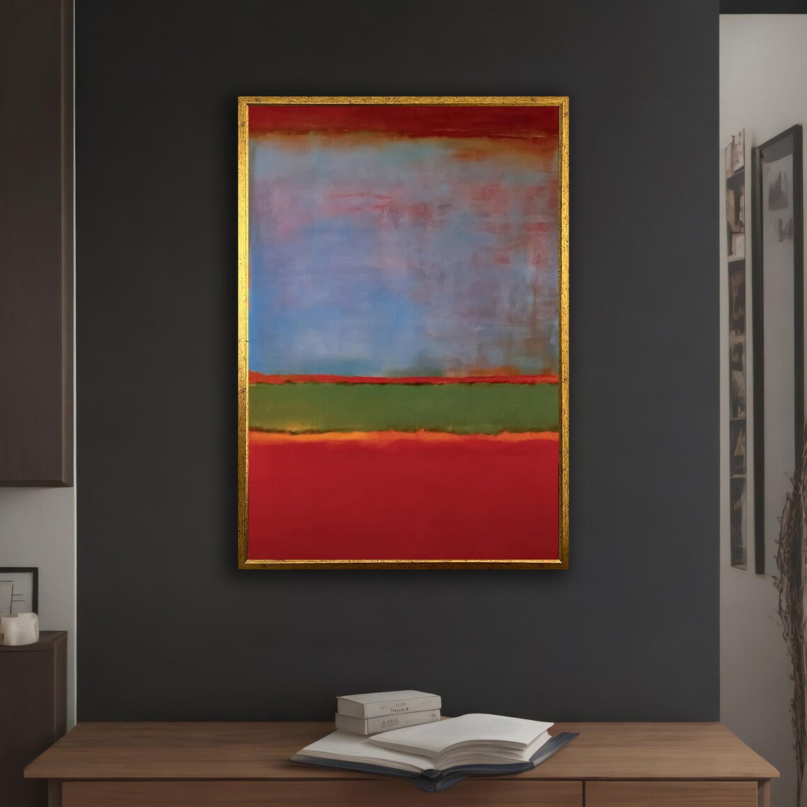 Mark Rothko-Inspired Mixed Color Wall Art Poster - Image 2