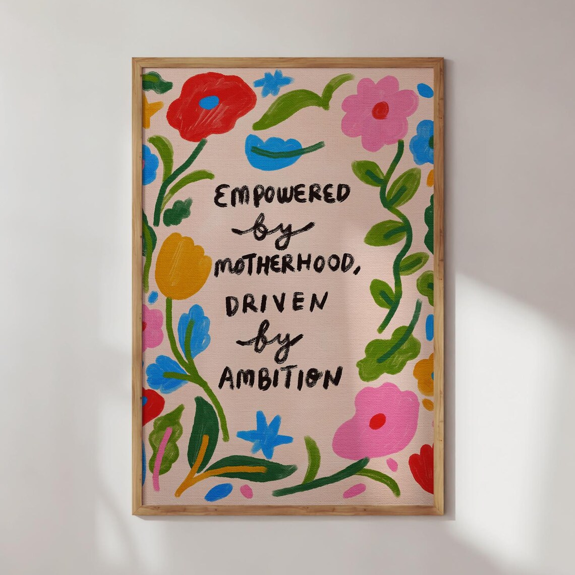 Boss Mom Motivational Quote, Empowering Office Decor
