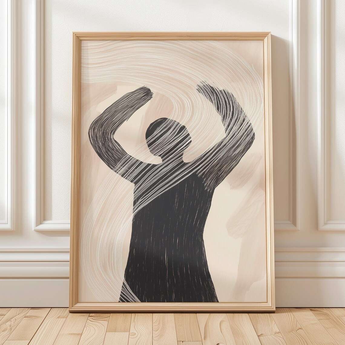 Abstract Silhouette Art Print, Minimalist