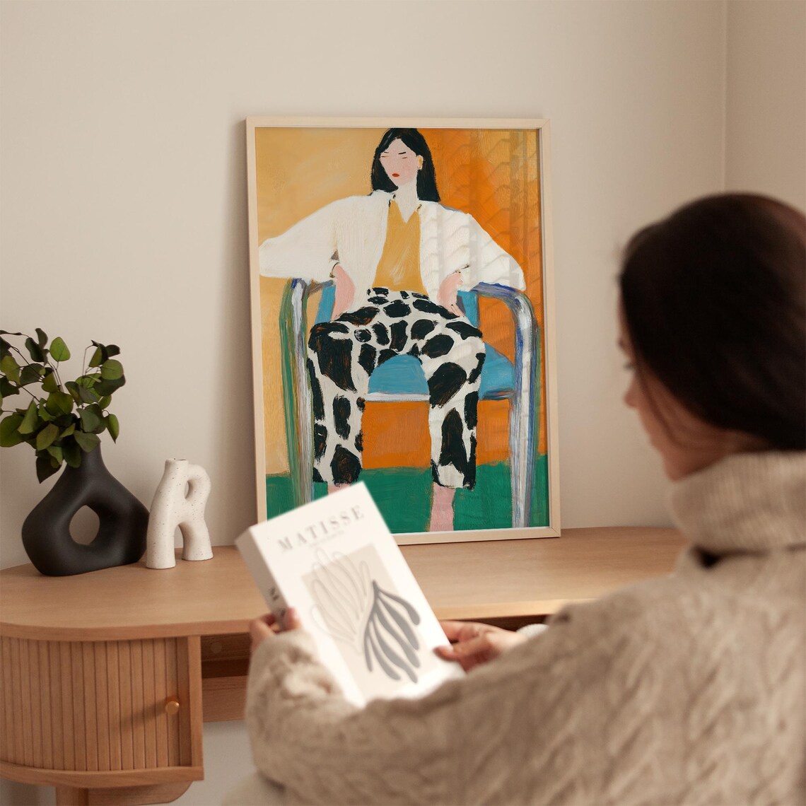 Abstract Portrait, Modern Minimalist Wall Art - Image 4