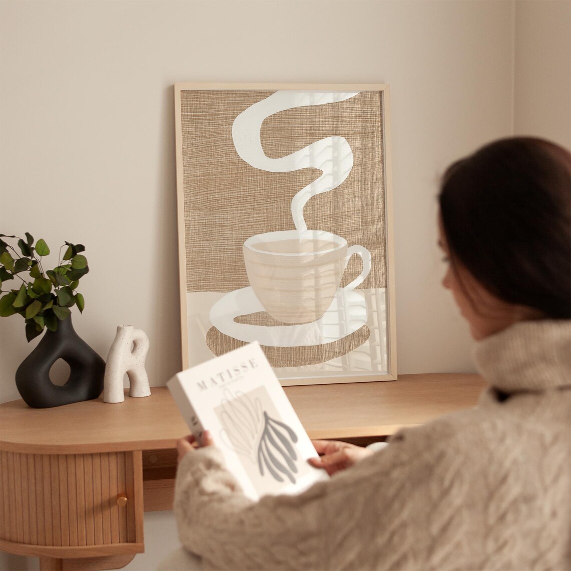 Coffee Cup Minimalist Kitchen Decor Art Print - Image 2