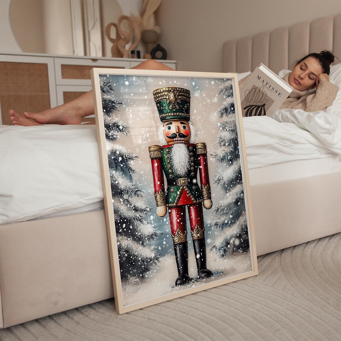 Classic Nutcracker Christmas Holiday Traditional Art Print - Image 2