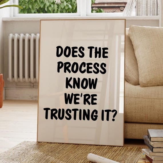 Funny Quote Art Print Minimalist Home Office Decor