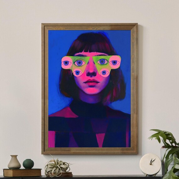 Multifocal No3 Unique Canvas Art Print