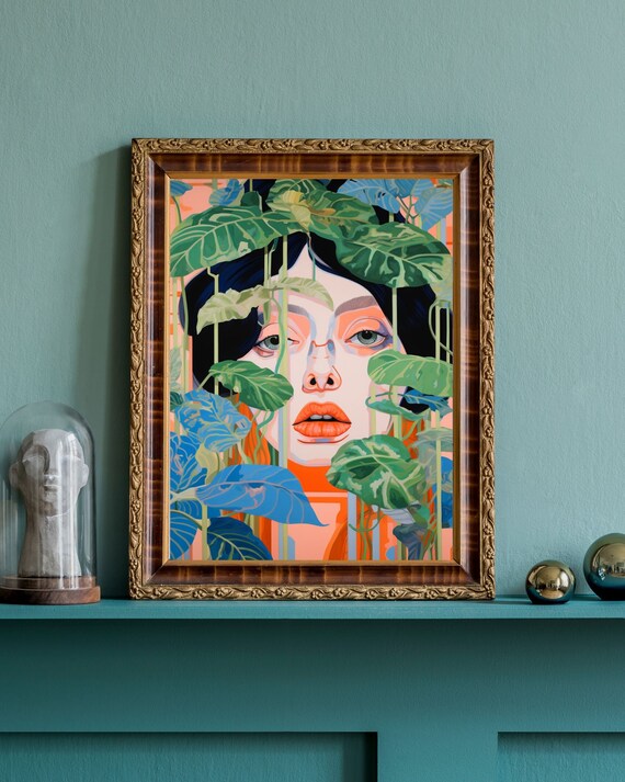 Botanical Thoughts No7 Unique Canvas Art Print