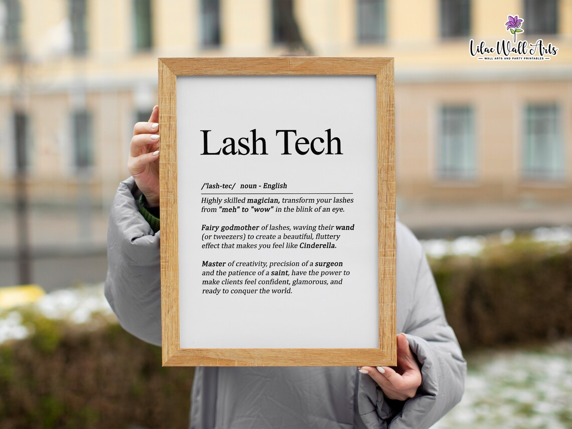 Lash Technician Definition Salon Wall Art Poster - Image 4