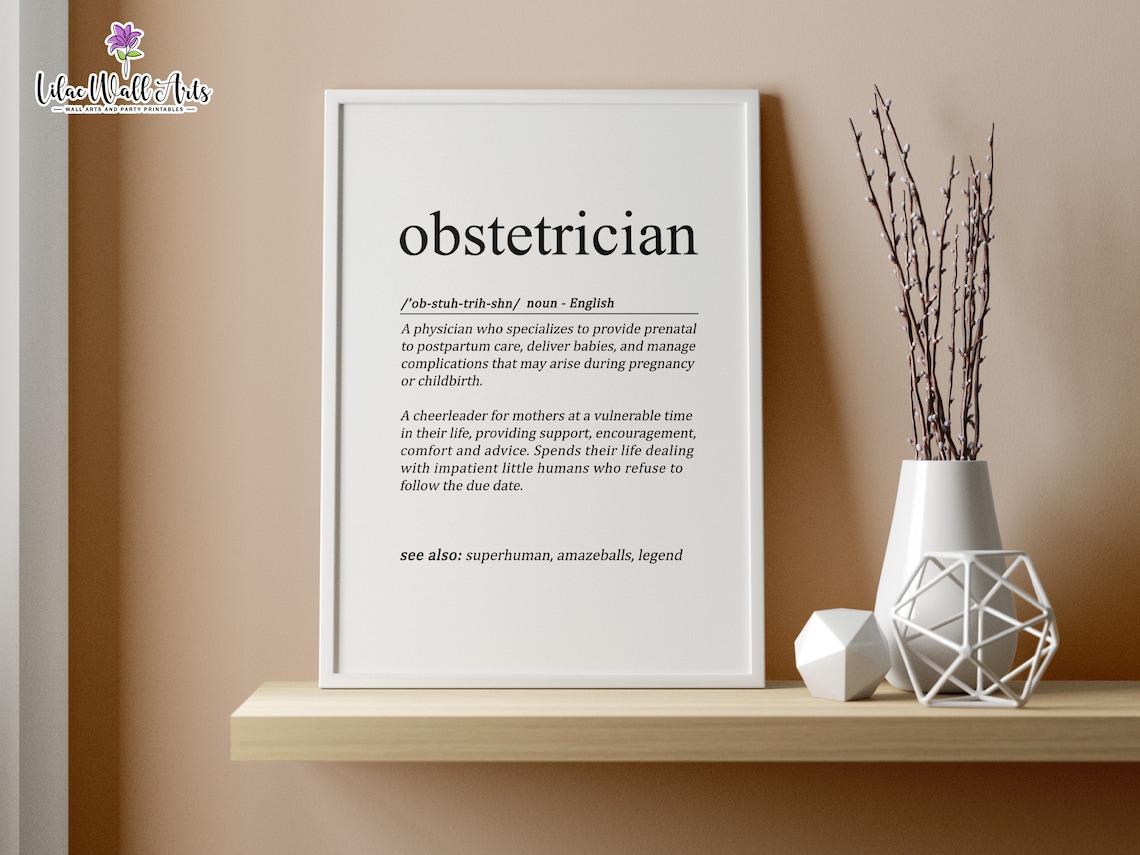 Obstetrician Personalized Thank You Art Print - Image 5