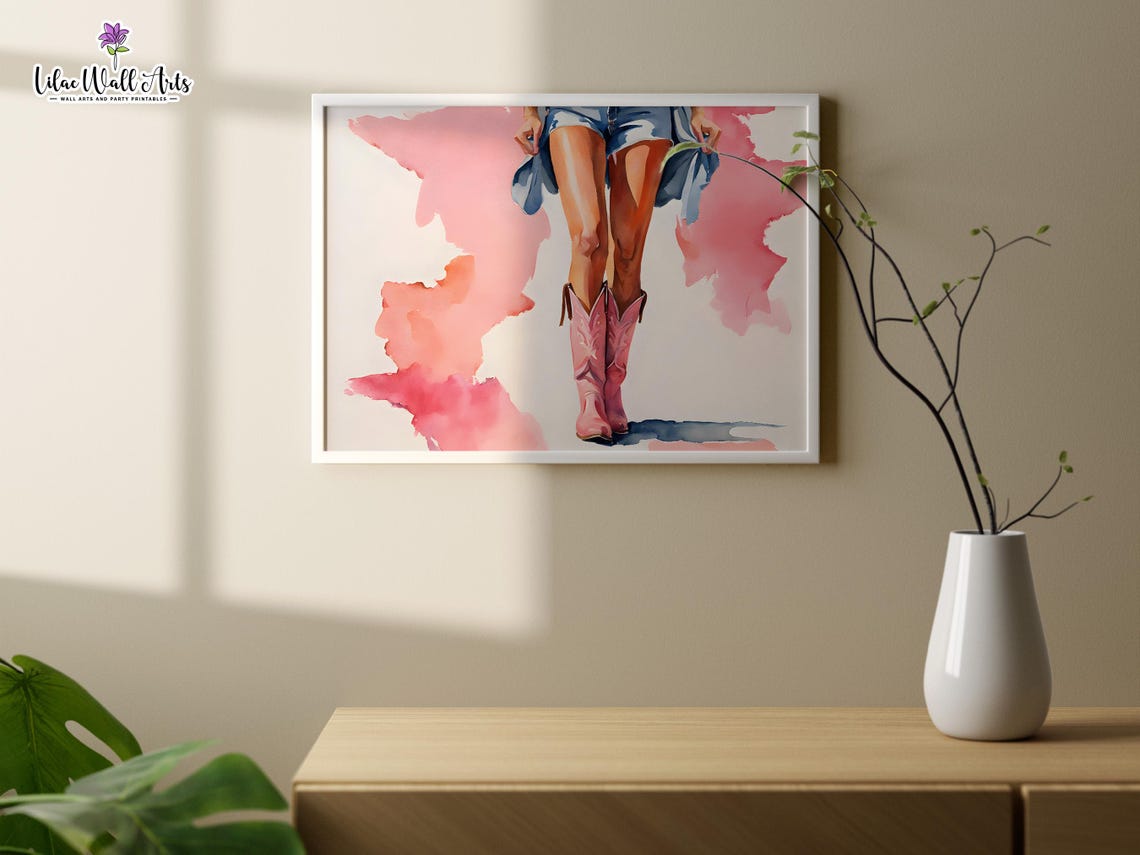 Cowgirl Aesthetic Prints Cowgirl Gift Long Live Cowgirls Boots Print Room Decor For Teens Cowgirl Wall Art Cowgirl Dcor Pink Nashville Art - Image 2