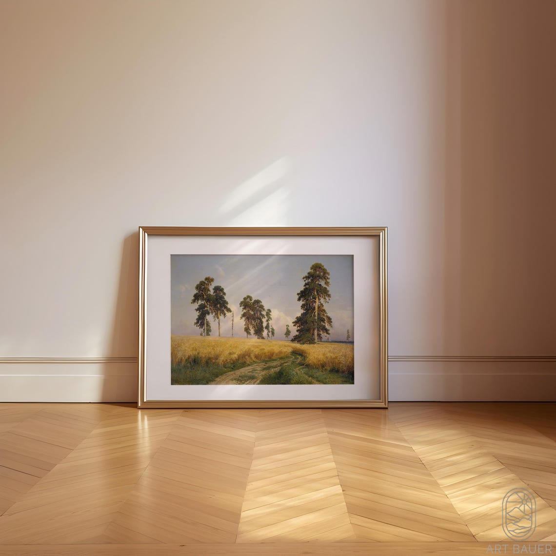 Ivan Shishkin Rye 1878 Golden Wheat Field Tall Pines Nature Art Poster - Image 3
