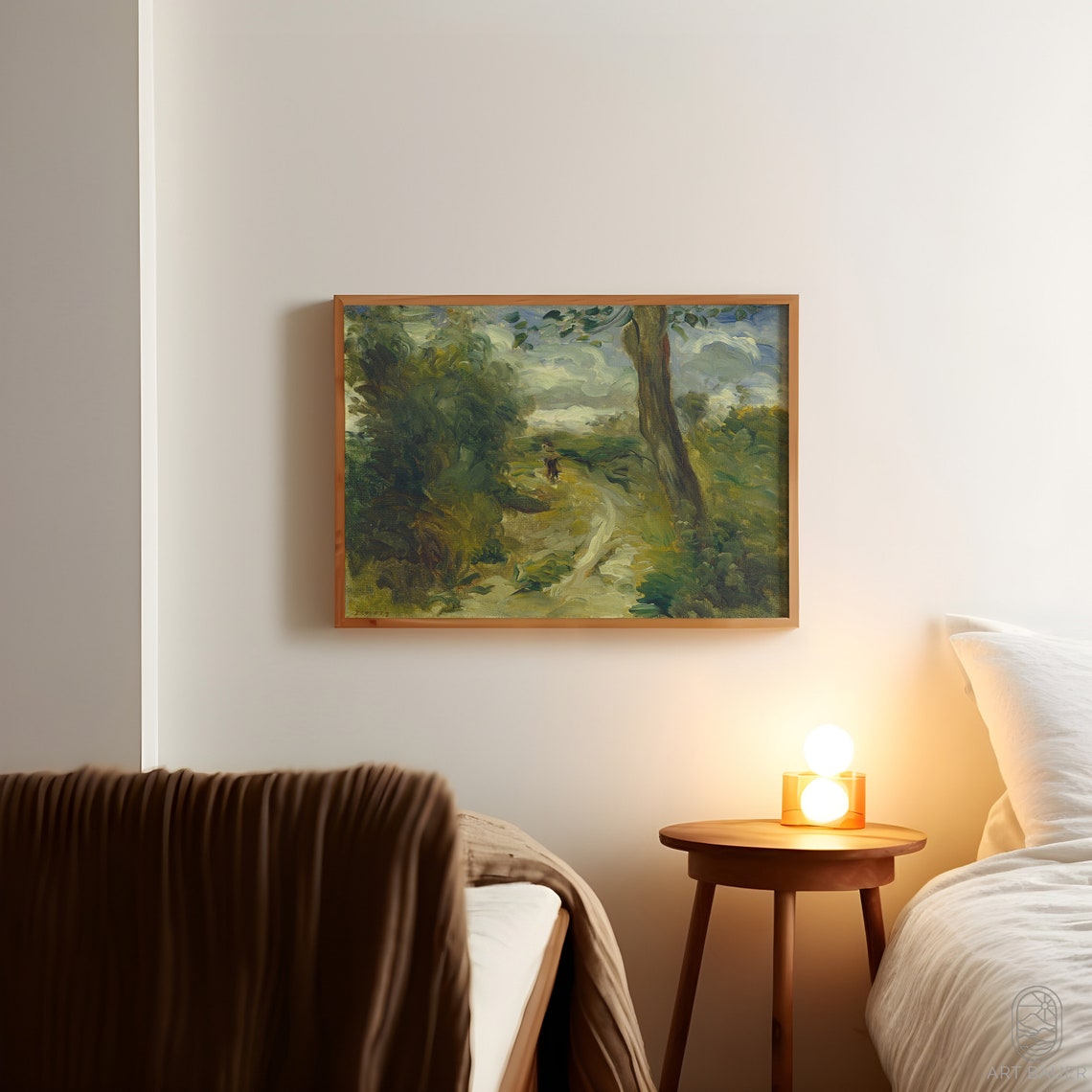 Auguste Renoir Landscape Between Storms Impressionist Art Print Framed Landscape Poster Wall Decor Renoir Print 1875 - Image 5