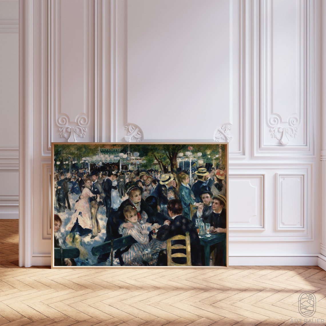 Renoir Dance At Le Moulin De La Galette Crowded Parisian Party Poster - Image 5