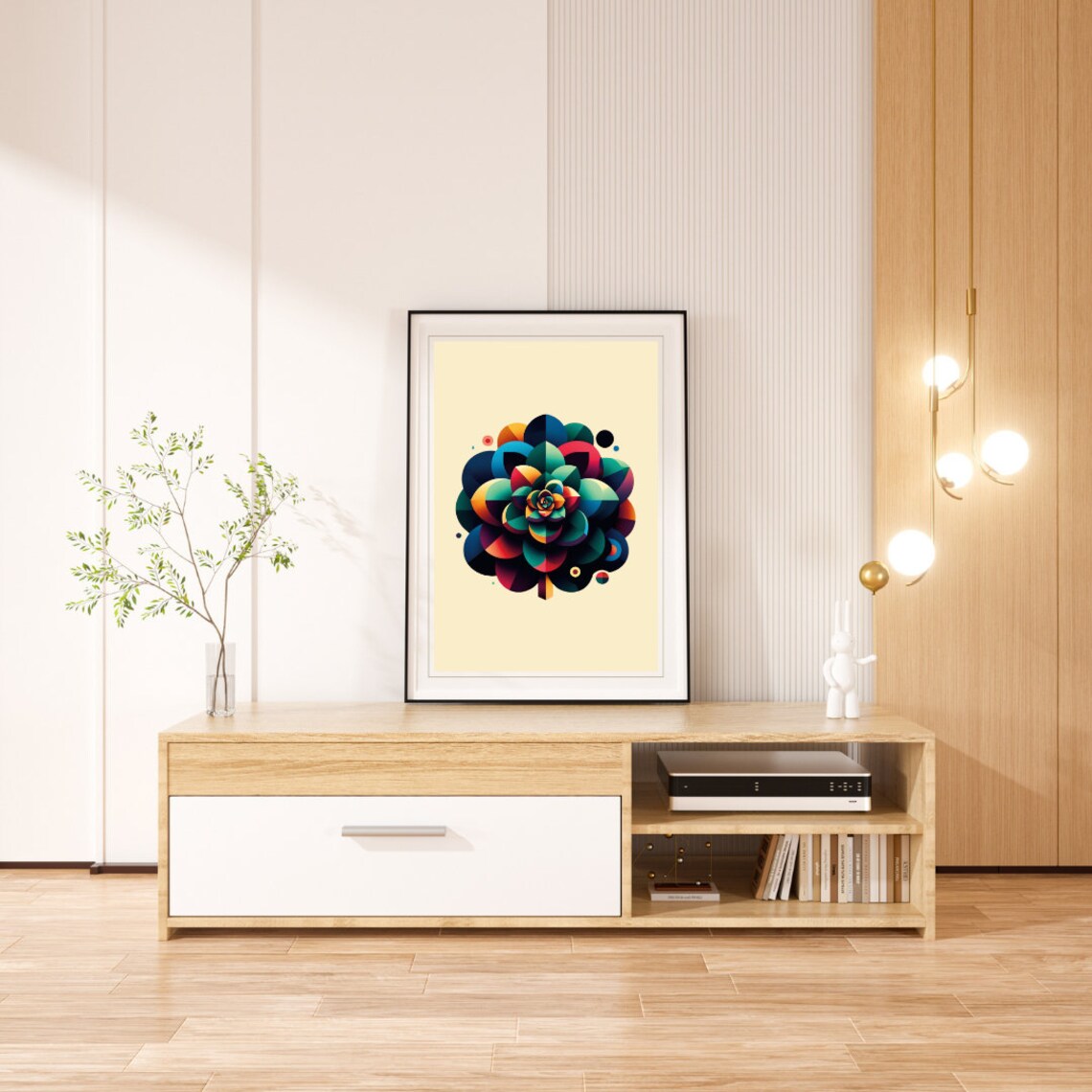 Kaleidoscope Bloom, Vibrant Spectrum Art Print - Image 5