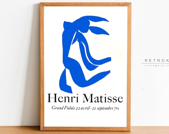 Henri Matisse Blue Dancer Grand Palais 1970 Exhibition Art Poster