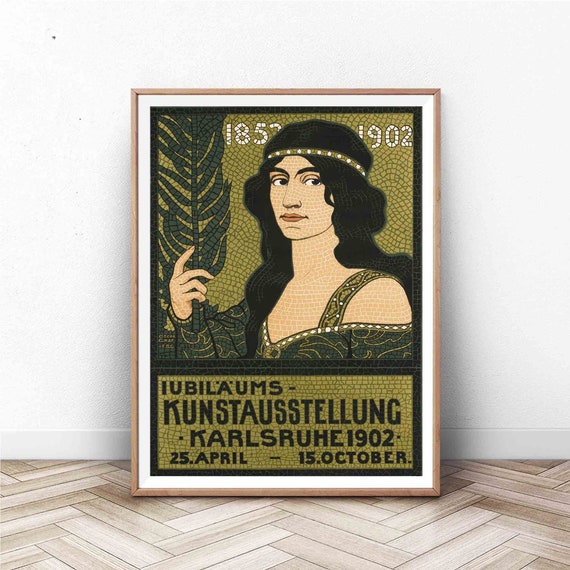 Exhibition Poster Museum Poster Vintage Poster A Vintage Art Museum Exhibition Poster For Swiss Artwork