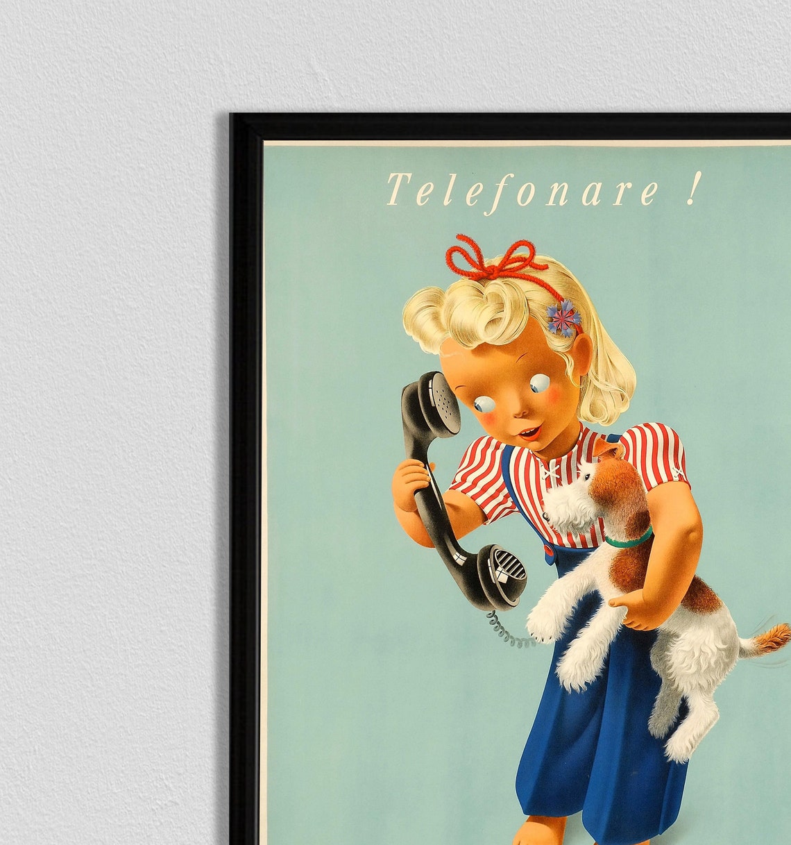 Dog Art Animal Poster Retro Dog Print Pet Poster Vintage Animal Poster Animal Lover Gift Dog Lover Gift Nursery Art Home Decor - Image 2
