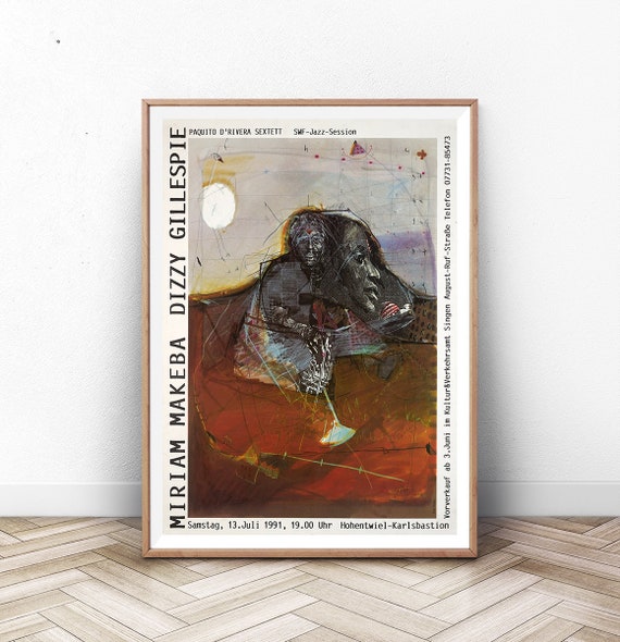 Jazz Museum Exhibition Poster Modern Wall Art Mid Century Modern Art Print Museum Print Paris Wall Art Paris Print