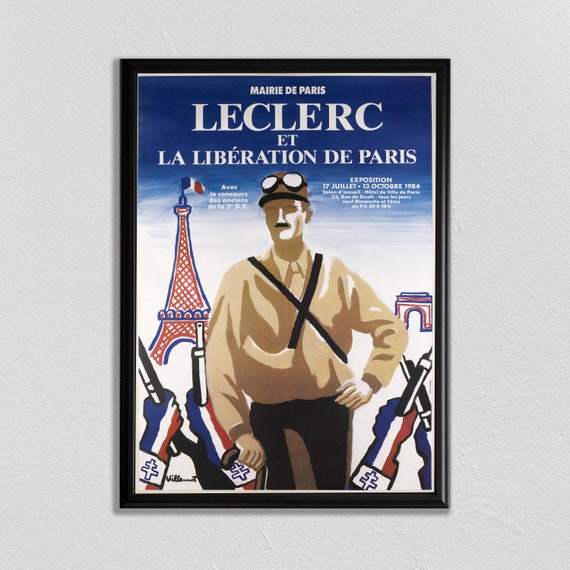 French Propaganda Poster Paris Wall Art France Propaganda World War Ii Poster Dorm Room Art Eiffel Tower Art