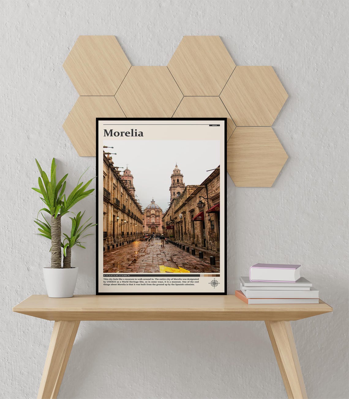 Travel Photography Morelia Print Morelia Wall Art Morelia Poster Morelia Photo Morelia Poster Print Mexico Morelia Wall Decor - Image 3
