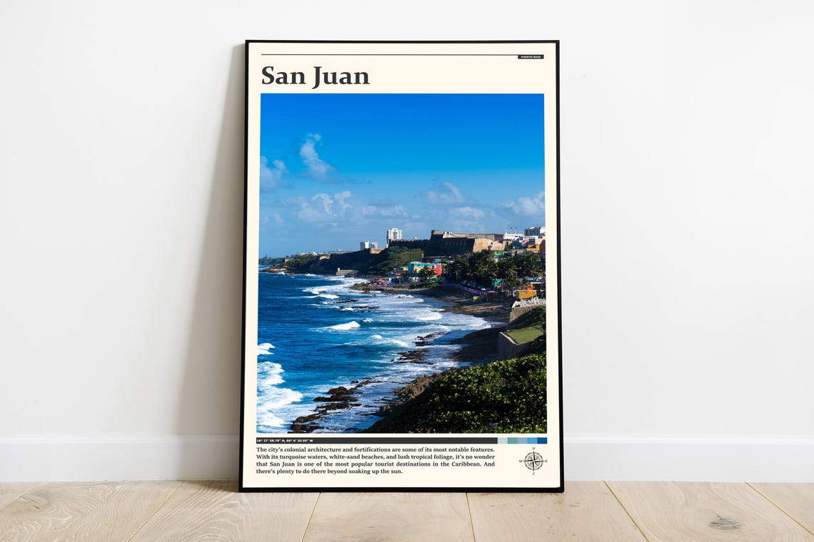 Travel Photography San Juan Print San Juan Wall Art San Juan Poster San Juan Photo San Juan Poster Print Puerto Rico San Juan