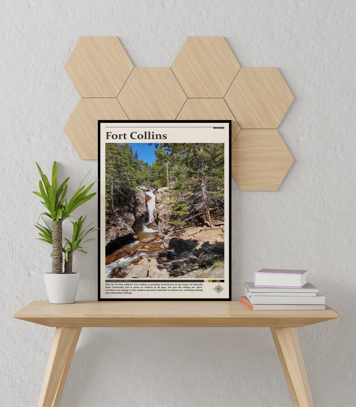 Fort Collins Print Fort Collins Wall Art Fort Collins Poster Fort Collins Photo Fort Collins Poster Print Colorado Travel Art - Image 3