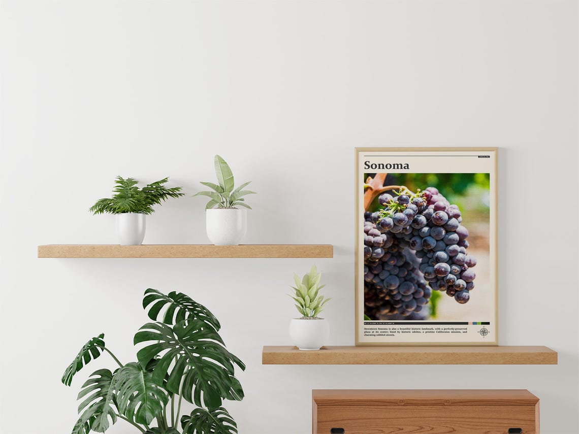Travel Photography Sonoma Print Sonoma Wall Art Sonoma Poster Sonoma Photo Sonoma Poster Print California - Image 3