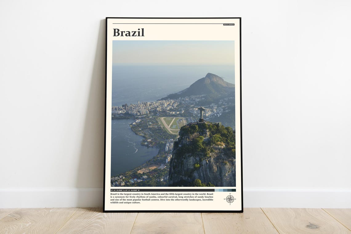 Travel Photography Brazil Print Brazil Wall Art Brazil Poster Brazil Photo Brazil Poster Print Brazil Wall Decor South America
