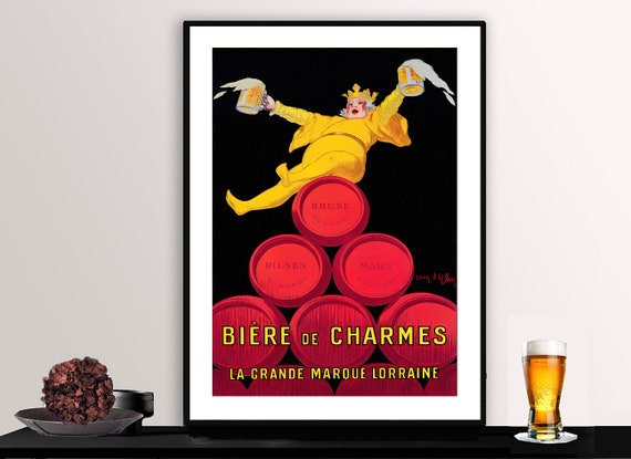 Biere De Charmes Vintage Fooddrink Poster By Jean Dylen Poster Paper Or Print Gift Idea